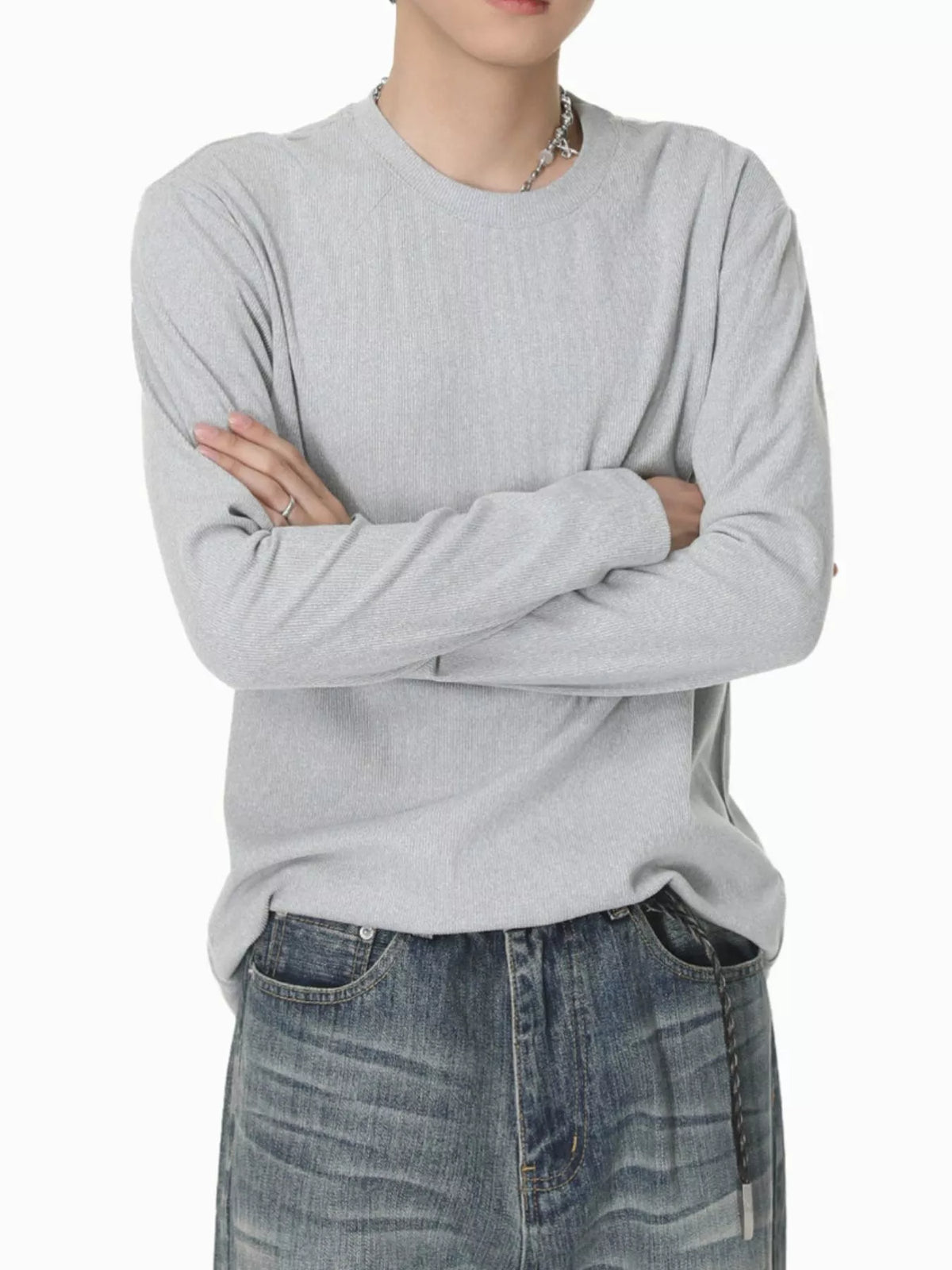 Men's Long-Sleeve Crew Neck T-Shirt - Lilixa.store