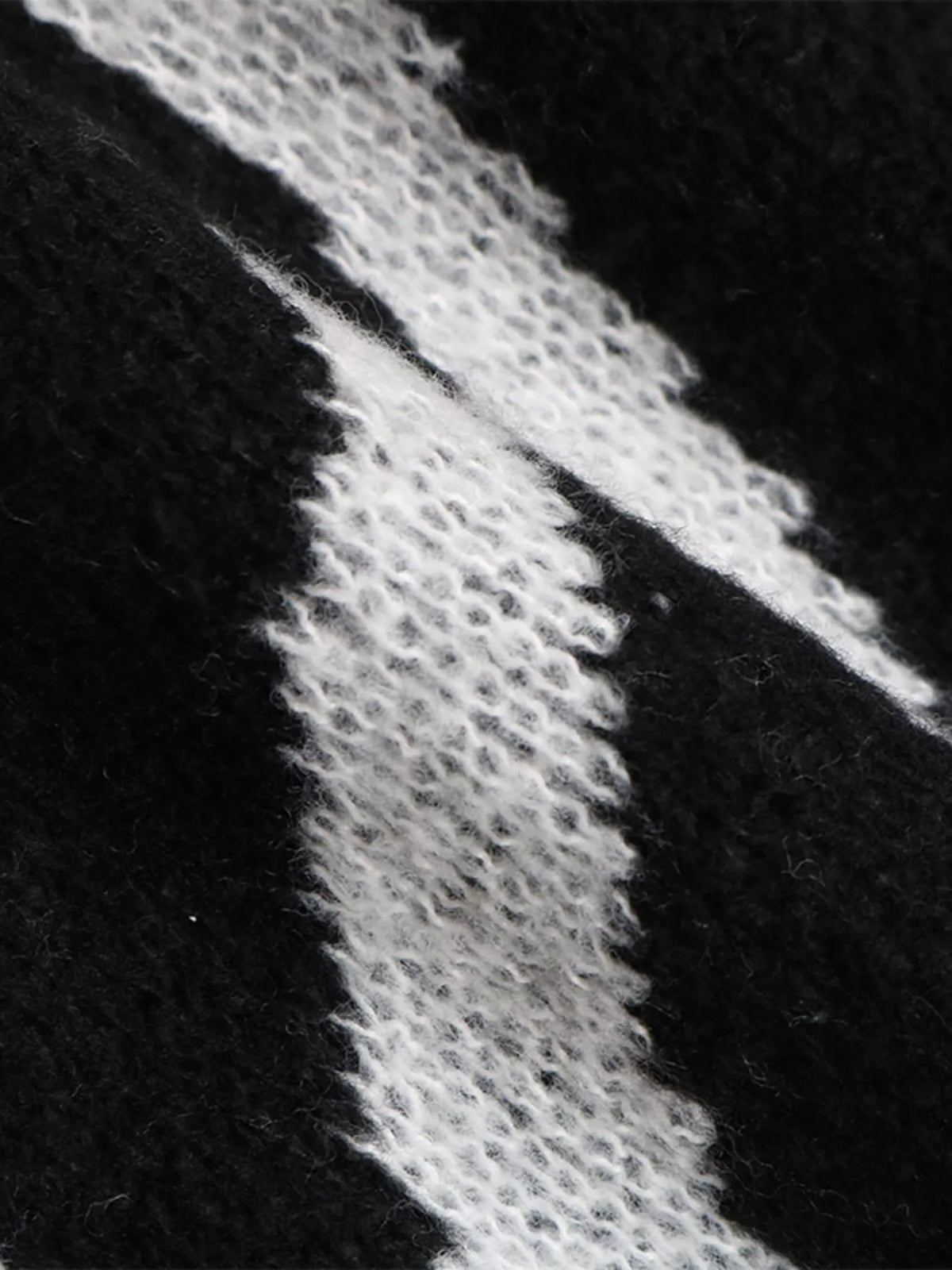 Zebra Print Relaxed Fit Pullover Sweater - Lilixa.store