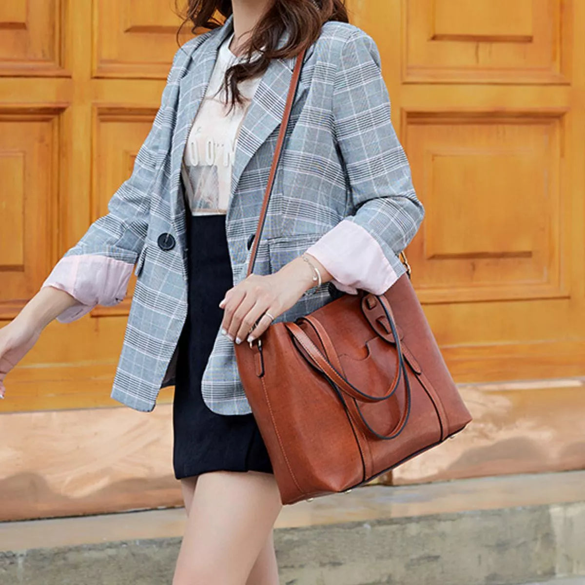PU Leather Tote Bag