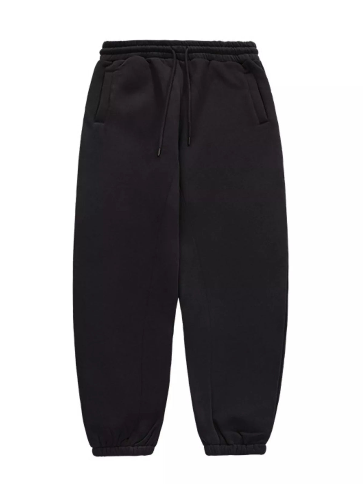 Men's Drawstring Loose Fit Joggers in Black
