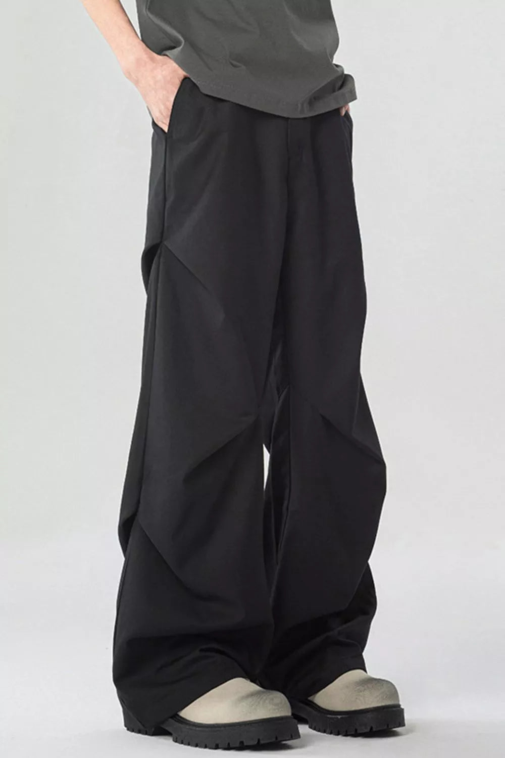 Men's Full Size Wide Leg Pants Plus Size, view 4
