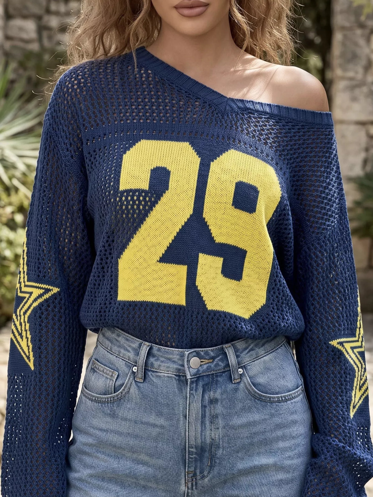 Number 29 Openwork Knit Cover Up