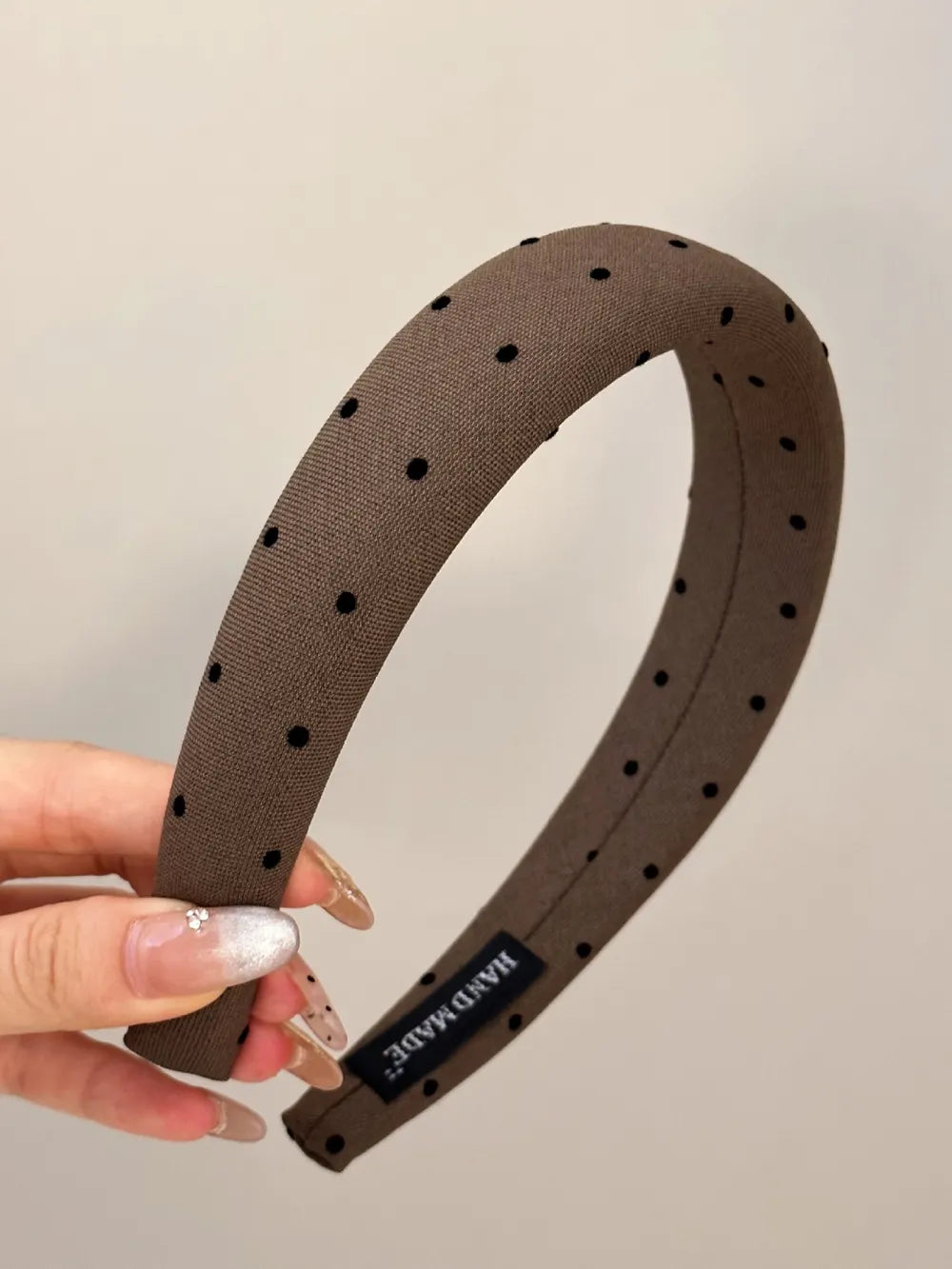 Polka Dot Polyester Wide Headband - Lilixa.store