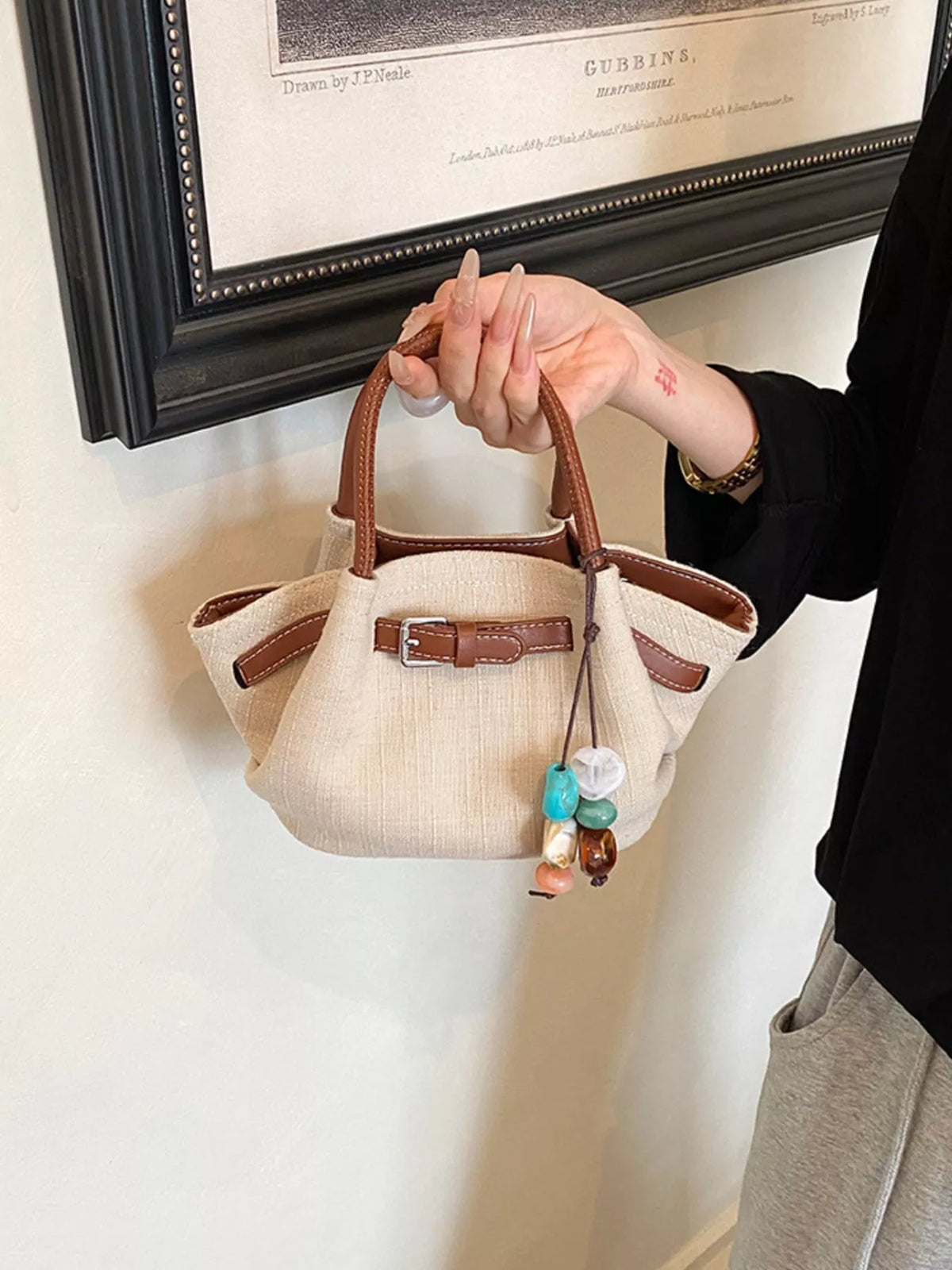 Buckle Decor Crossbody Bag