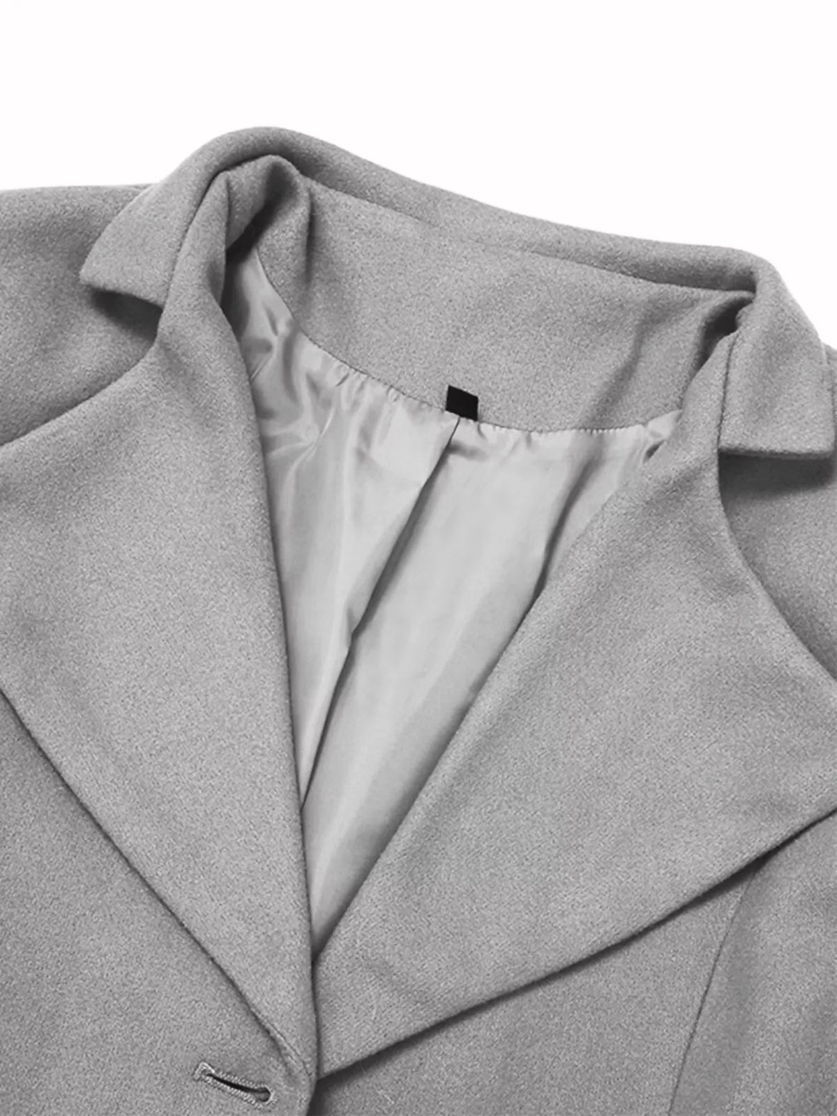Full Size Single-Breasted Long Sleeve Overcoat Plus Size, view 14
