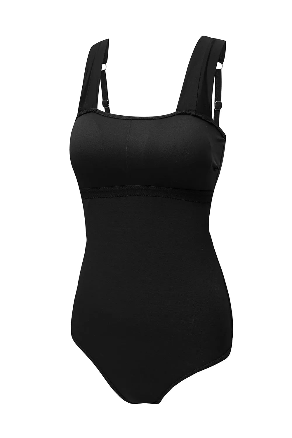 Square Neck Ruched Tommy Control One Piece Swimsuit - Lilixa.store
