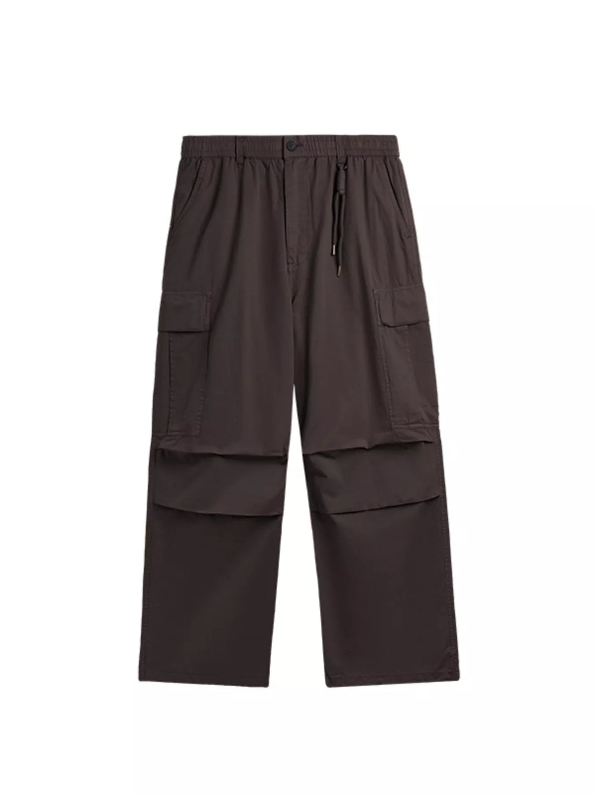 Men's Relaxed Fit Cargo Pants in Coffee Brown