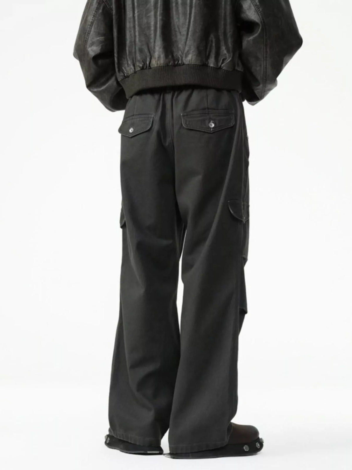 Men's Drawstring Wide Leg Pants, view 3