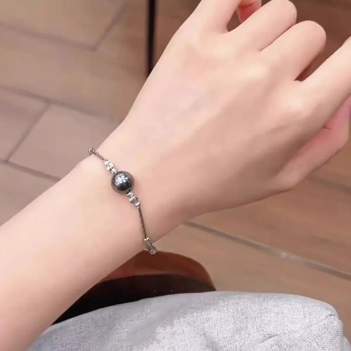 Pearl Accent Chain Bracelet - Lilixa.store