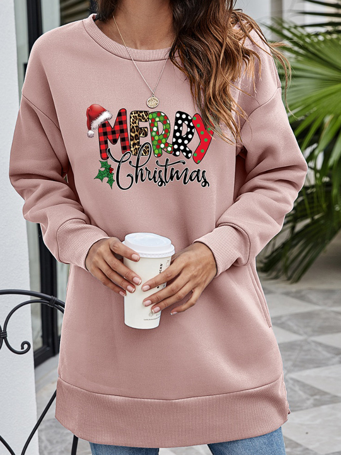 MERRY CHRISTMAS Graphic Sweatshirt - Lilixa.store