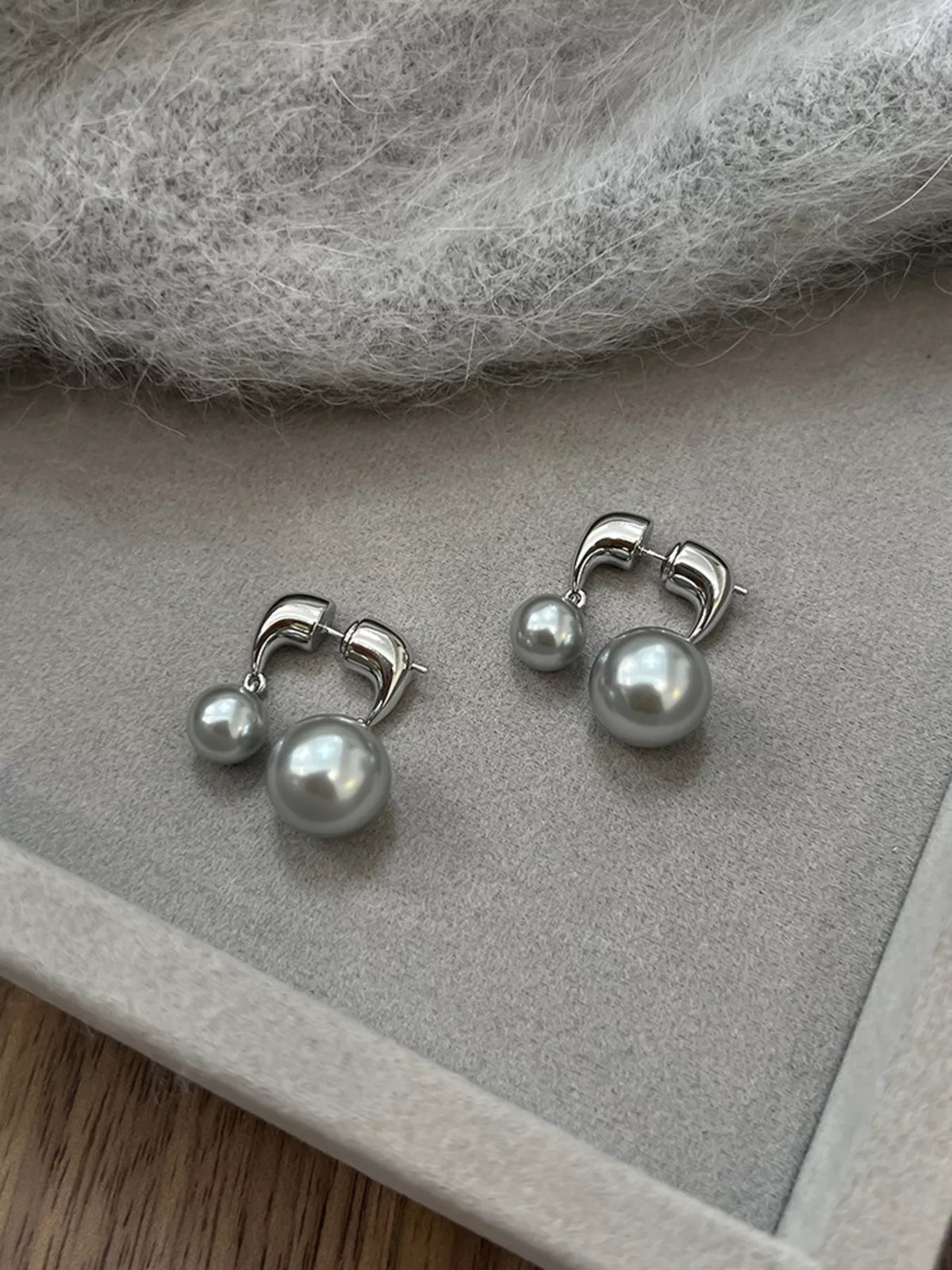 Pearl Alloy Drop Earrings - Lilixa.store