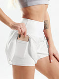 Pocketed High Waist Active Shorts - Lilixa.store