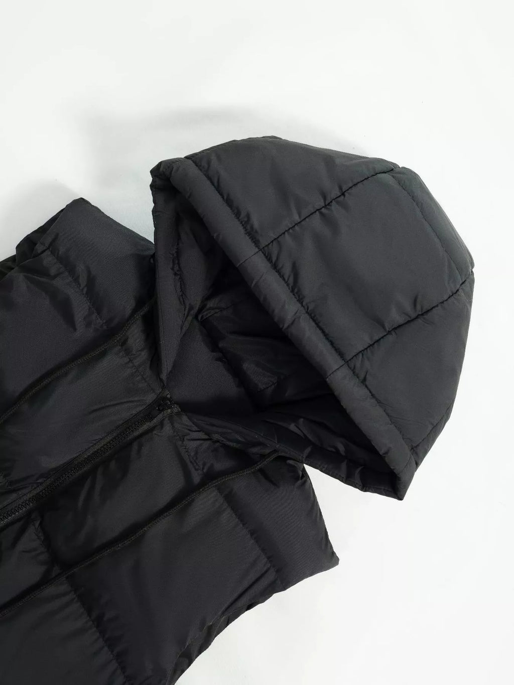 Longline Padded Hooded Vest Coat - Lilixa.store