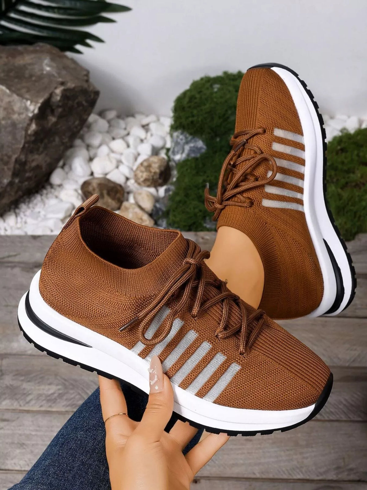 Round Toe Lace Up Athletic - Lilixa.store