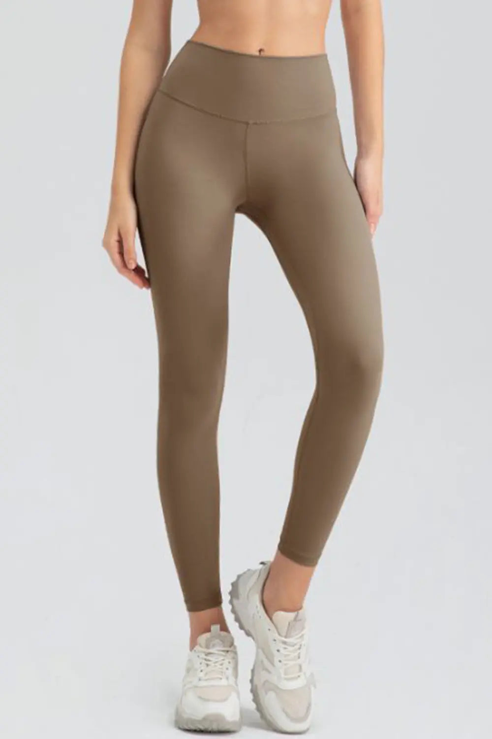 Wide Waistband Slim Fit Active Leggings - Lilixa.store