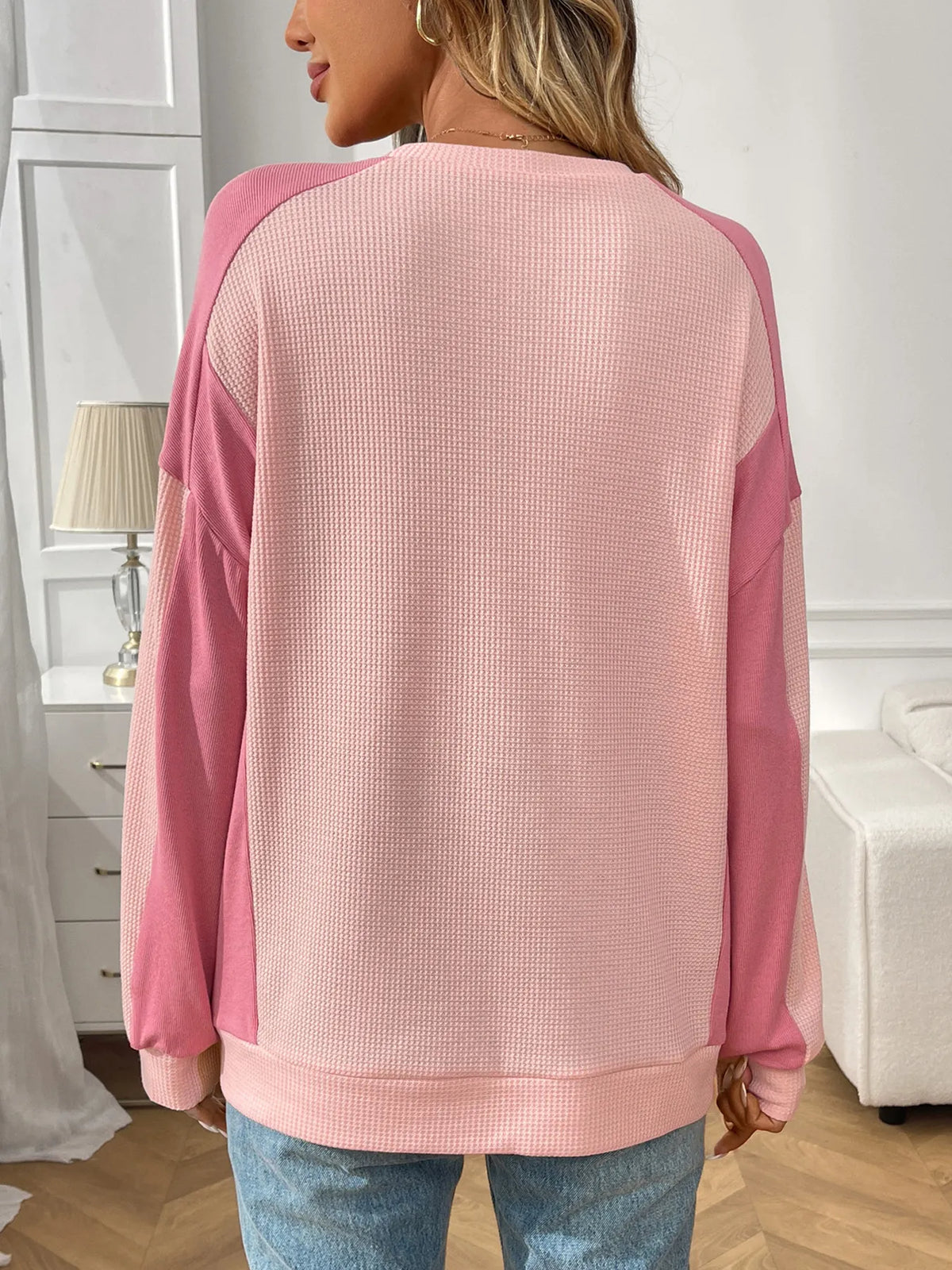 Color Block Long Sleeve Sweatshirt - Lilixa.store