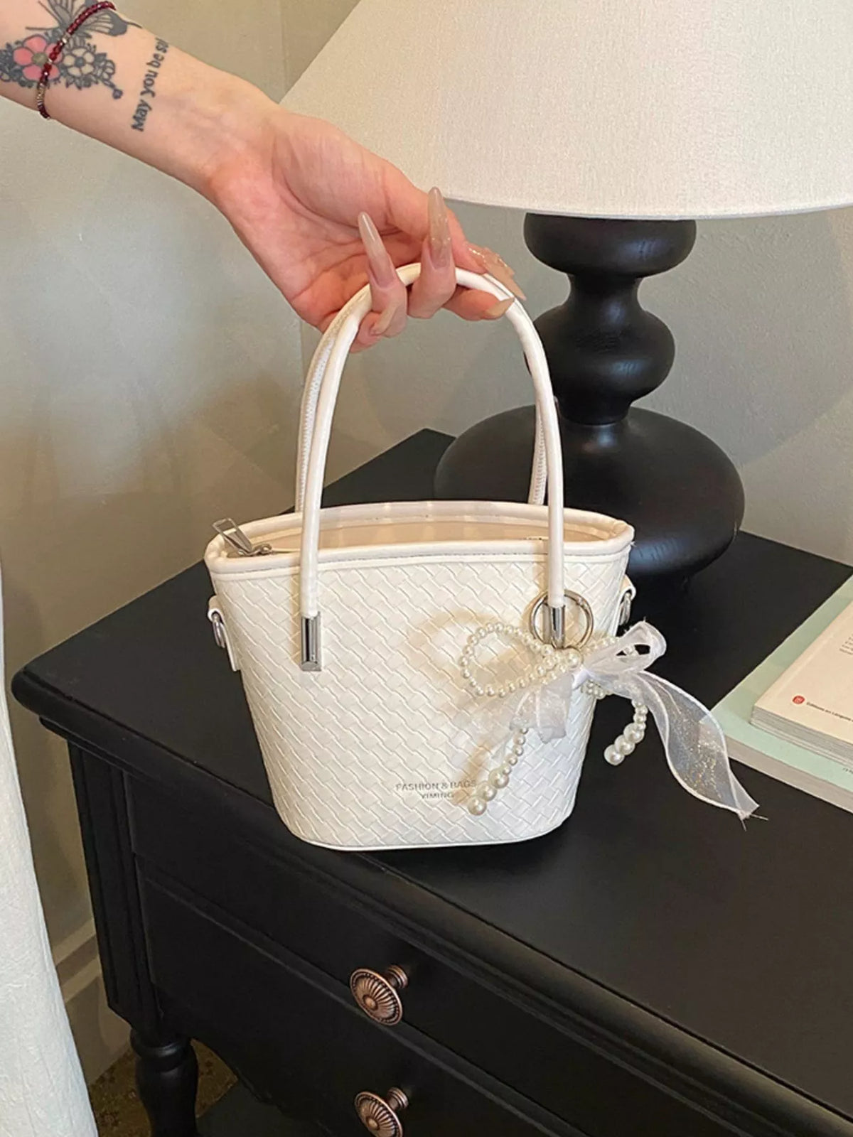 Textured Bucket Crossbody Bag - Lilixa.store
