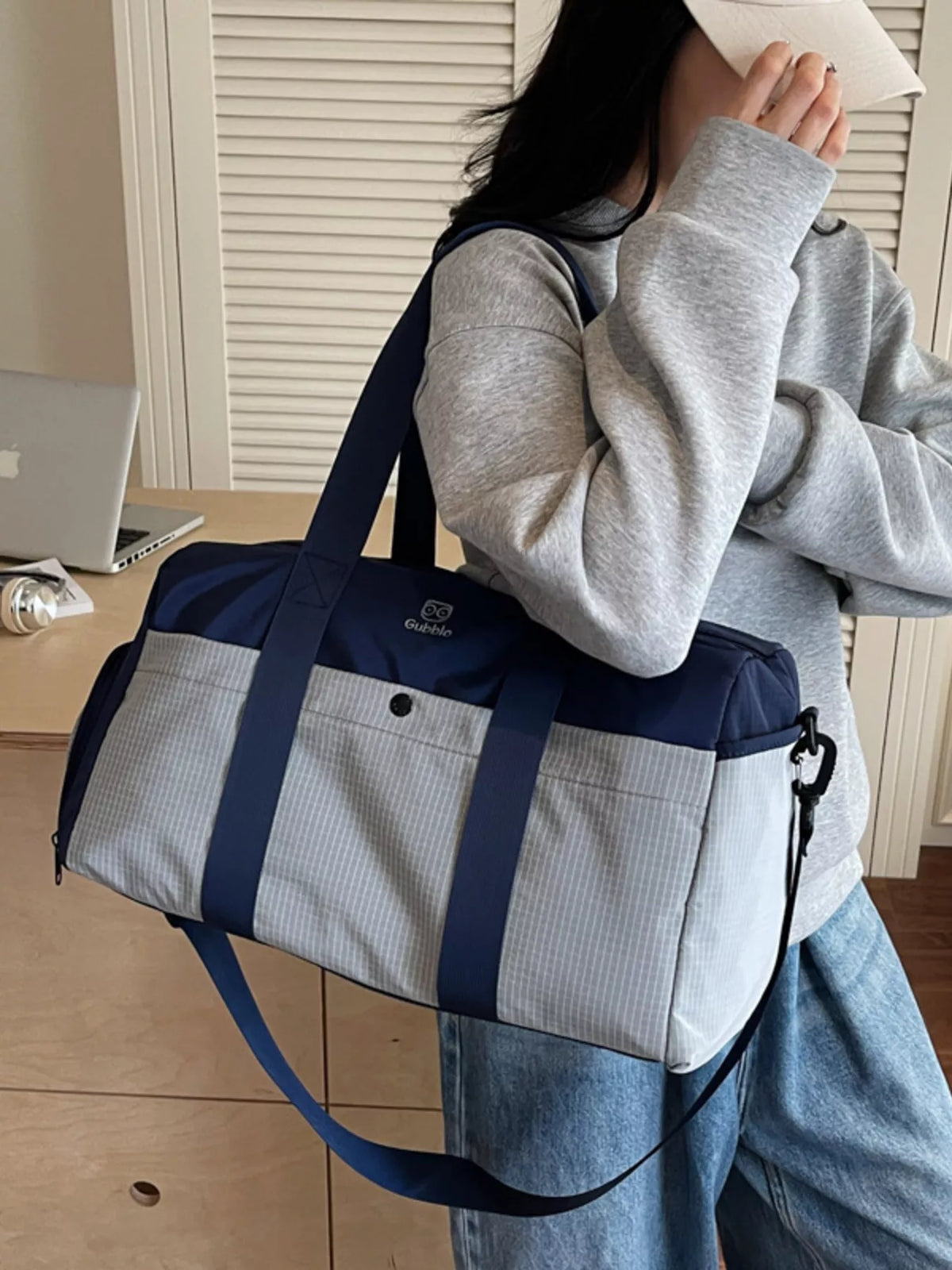 Two-Tone Duffle Bag - Lilixa.store