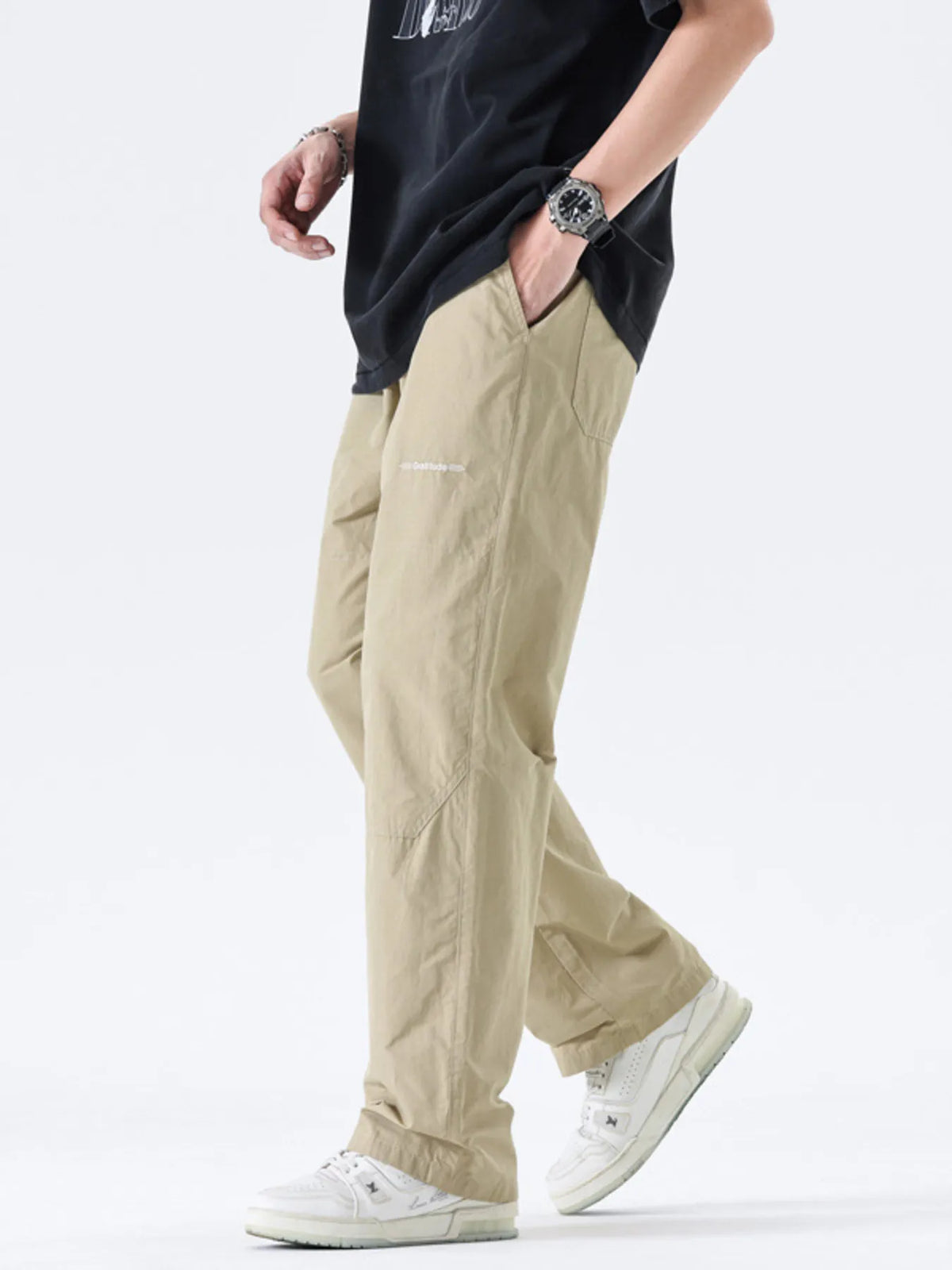 Men's Full Size Wide Leg Pants Plus Size, view 2