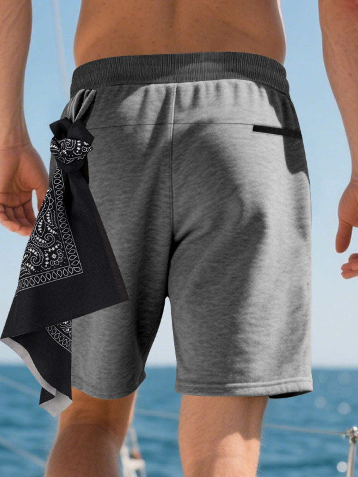 Men's Full Size Drawstring Casual Shorts Plus Size, view 11