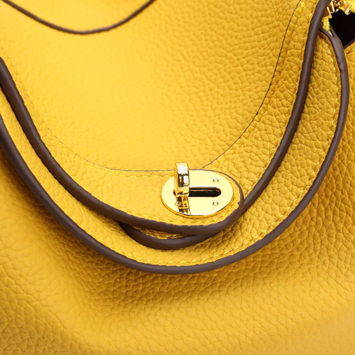 Textured PU Leather Handbag