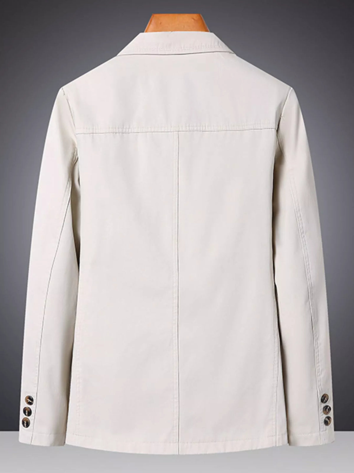 Men's Plus Size Lapel Collar Long Sleeve Blazer - Lilixa.store