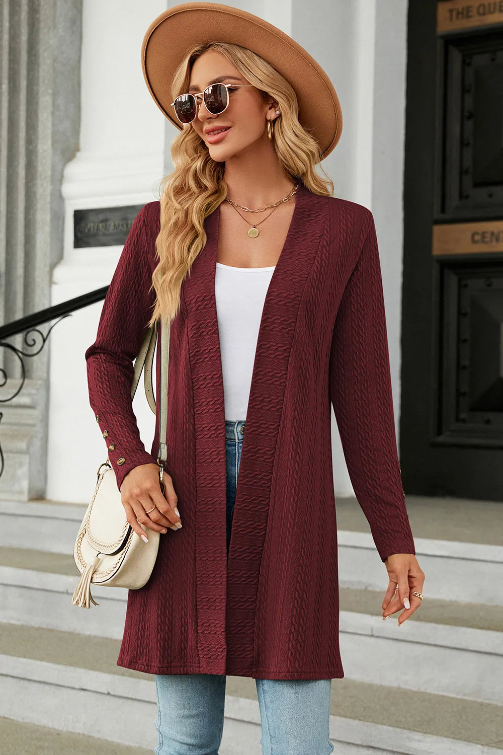 Open Front Long Sleeve Cardigan, view 11