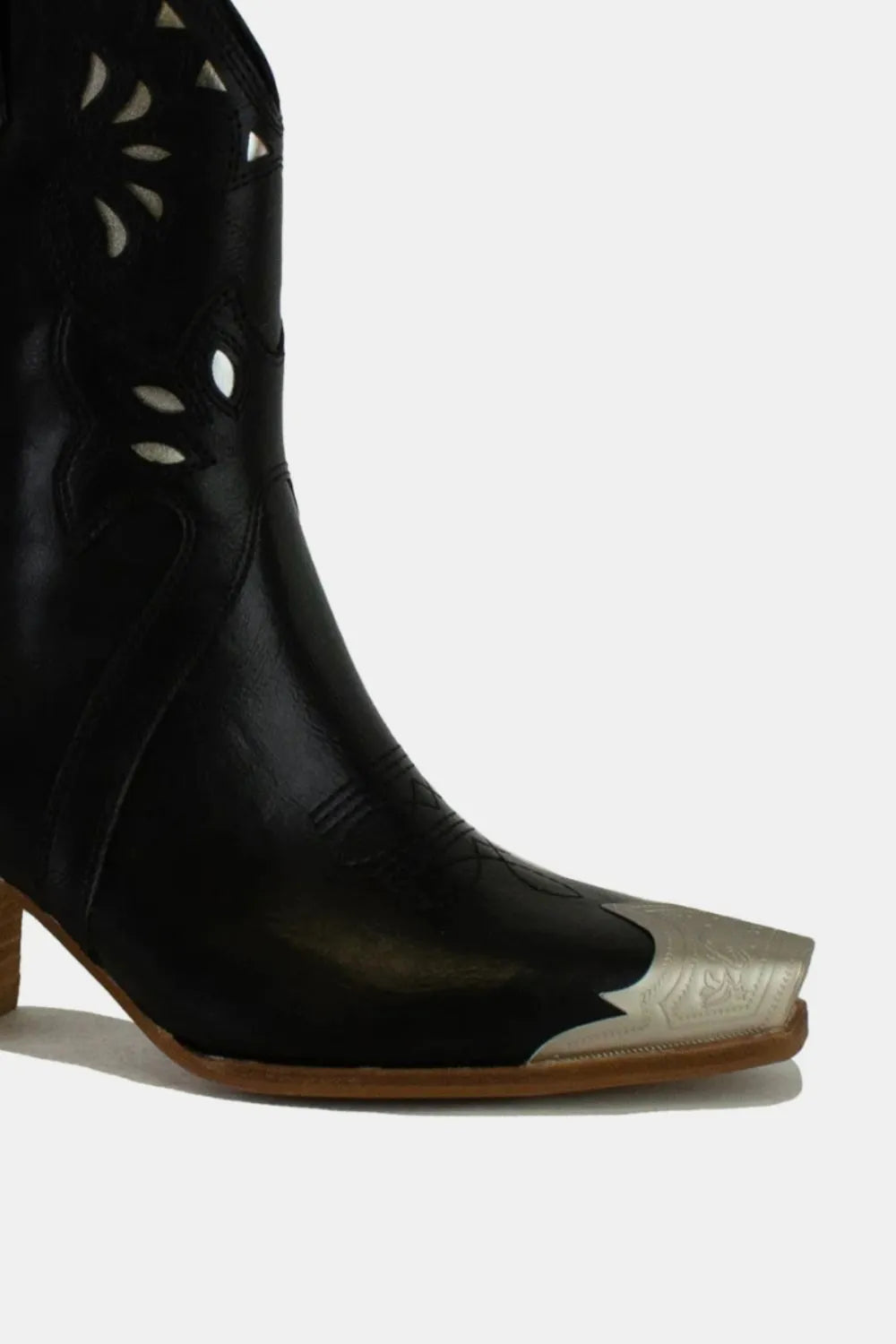 Beast Fashion Cut-Out Floral Embroidery Boots - Lilixa.store