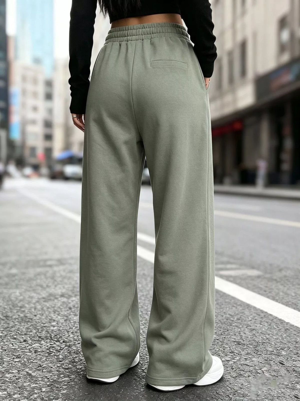 High-Waisted Wide-Leg Sweatpants - Lilixa.store