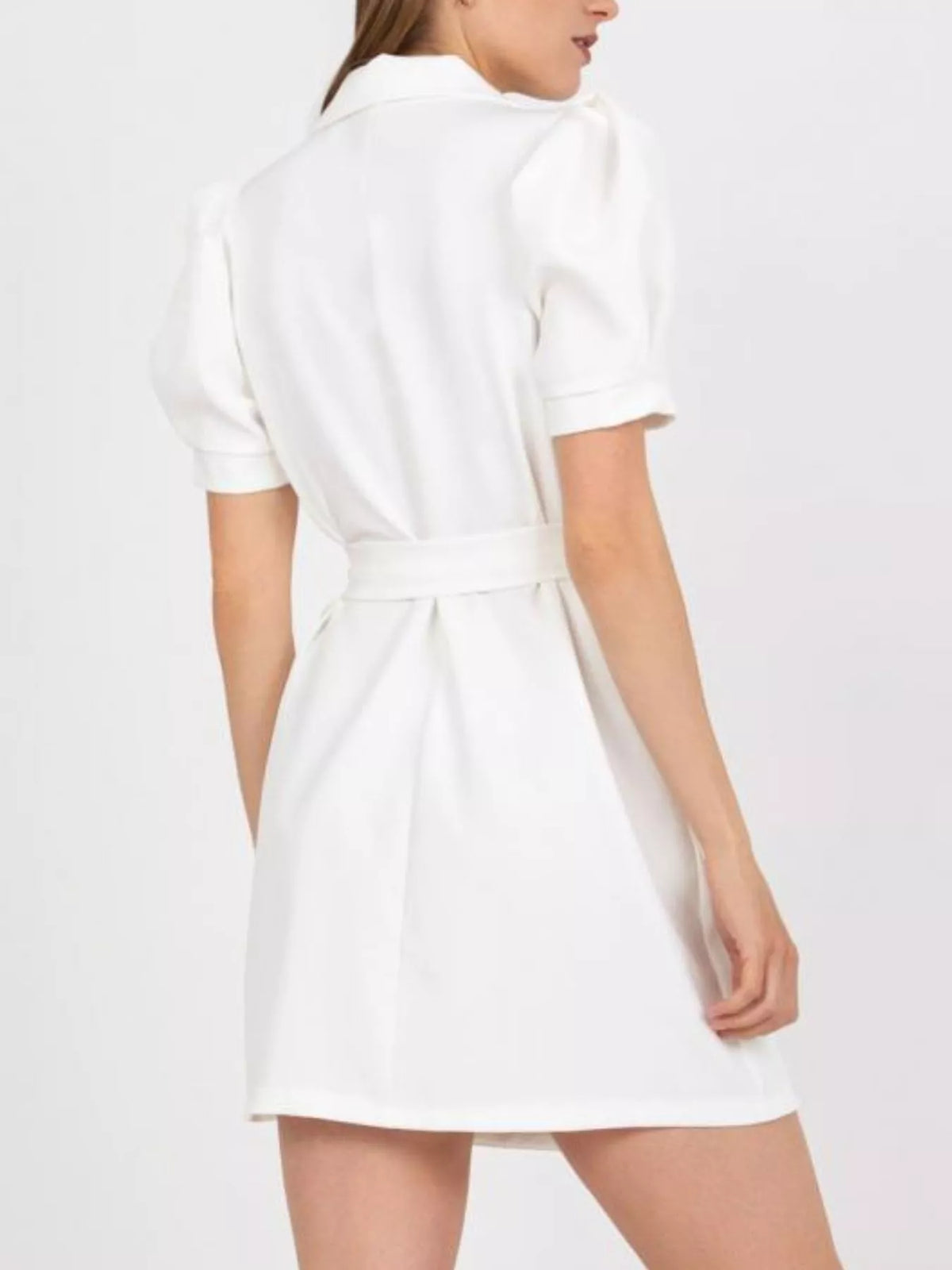 Blazer Style Tie Waist Mini Dress - Lilixa.store
