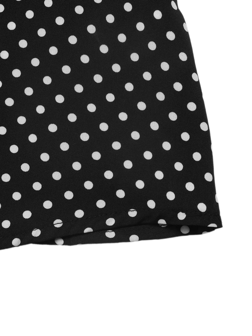 Polka Dot Flare Sleeve Maxi Dress - Lilixa.store