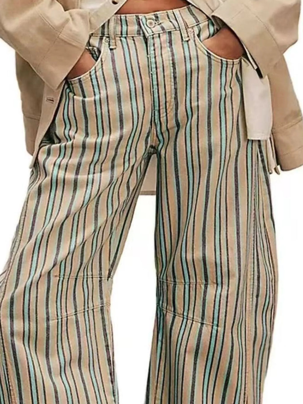 Printed Wide-Leg Jeans - Lilixa.store