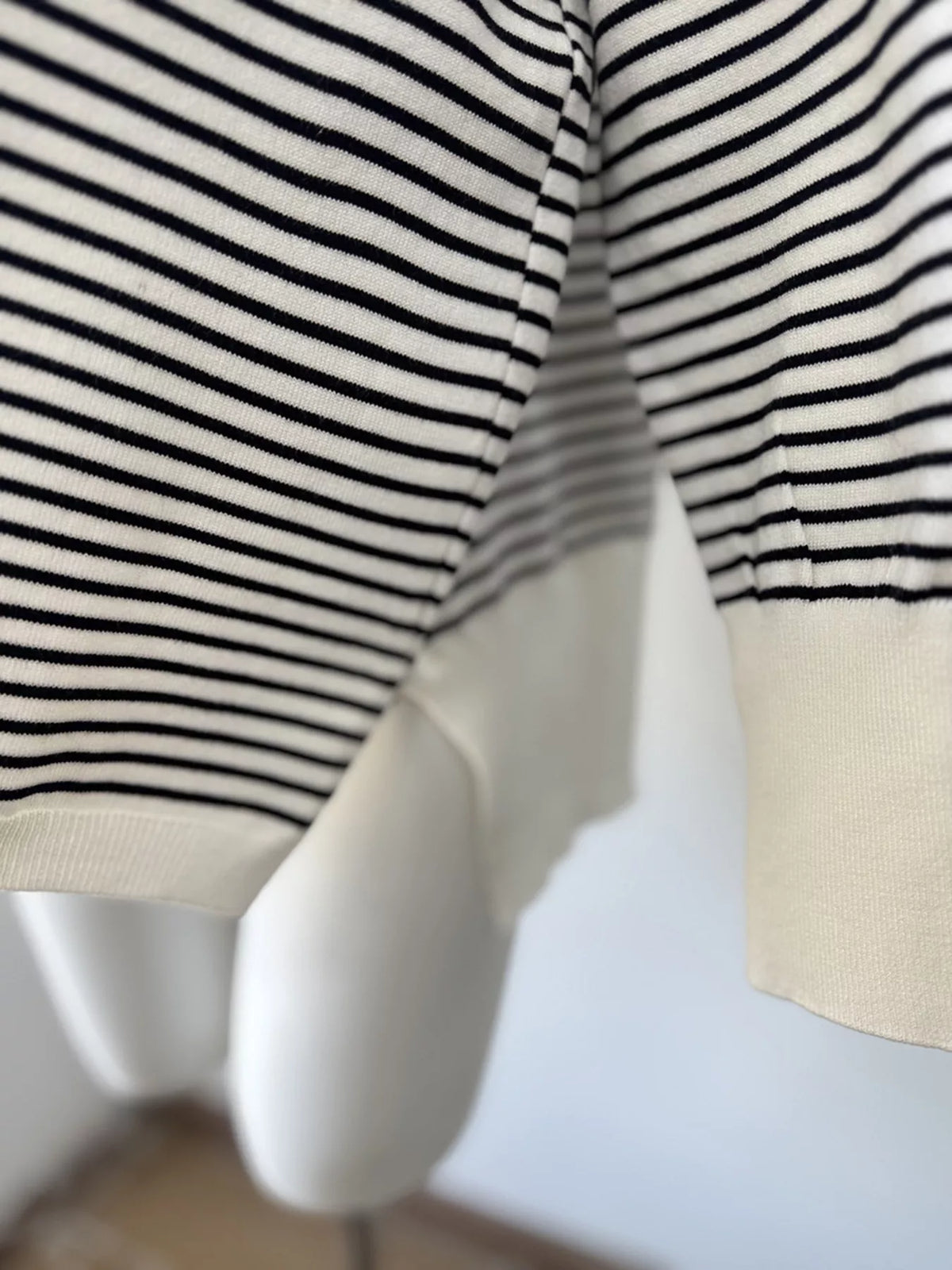 Striped Round Neck Knit Top, view 5
