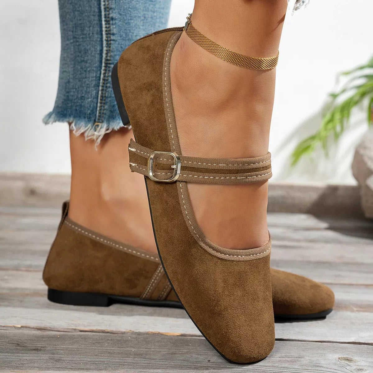 Square Toe Slip-Ons - Lilixa.store