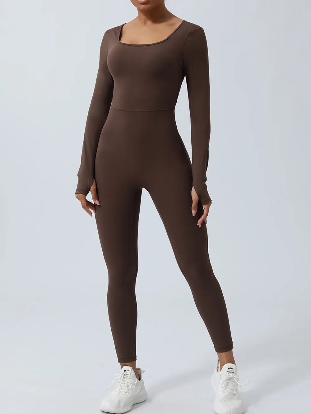Twisted Backless Long Sleeve Jumpsuit - Lilixa.store