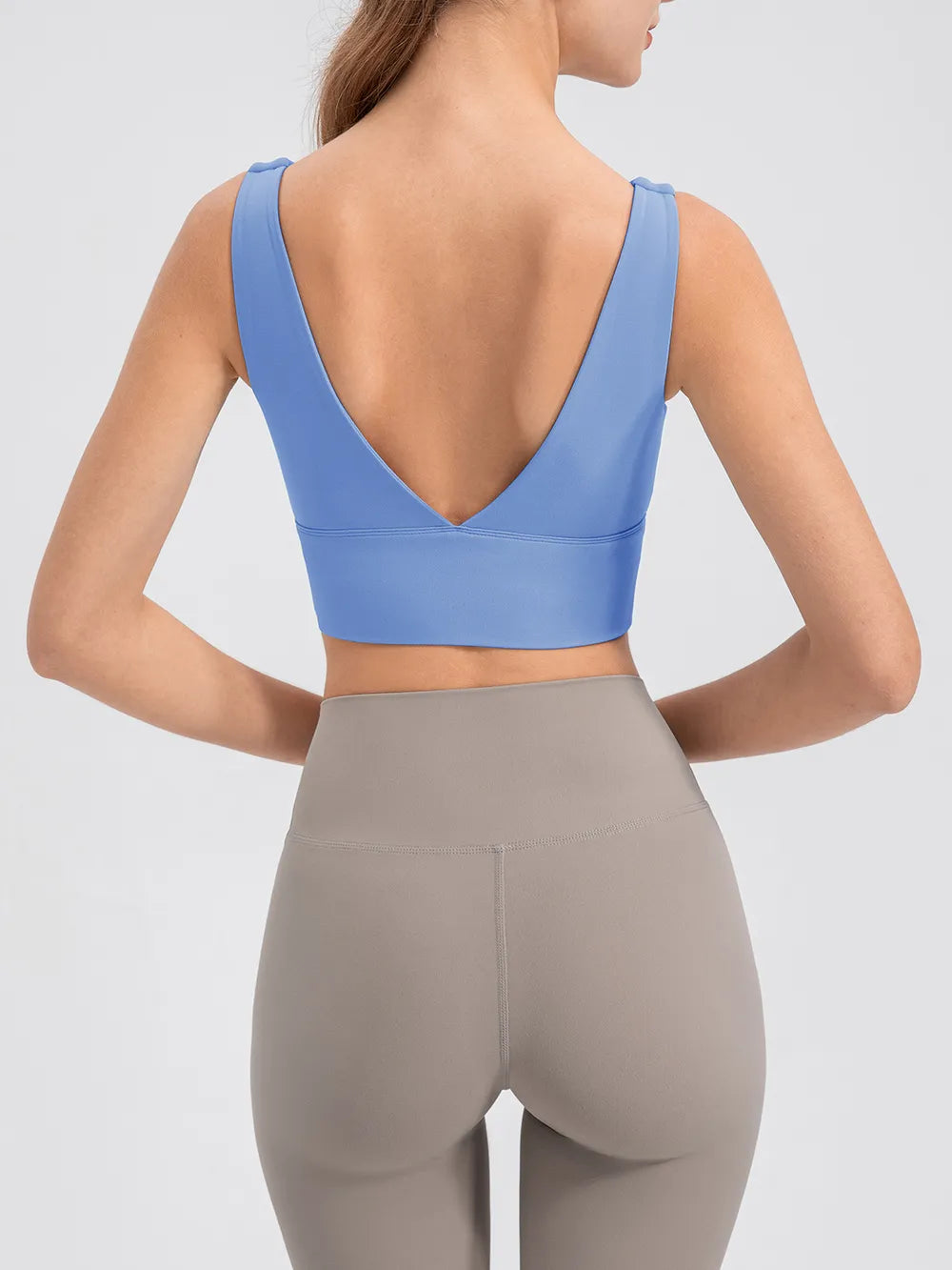 Scoop Neck Wide Strap Active Tank - Lilixa.store