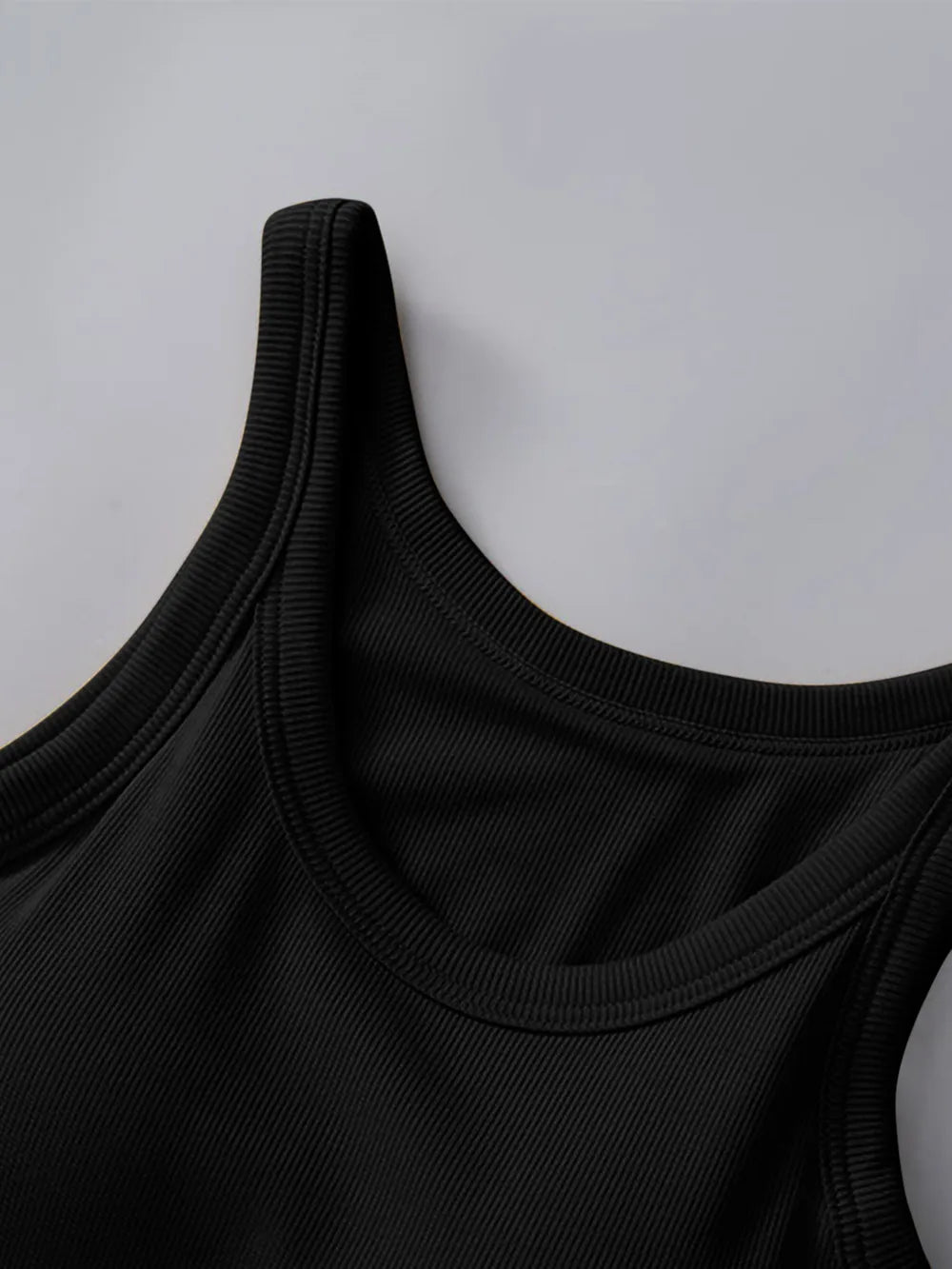 Round Neck Tank with Bra - Lilixa.store