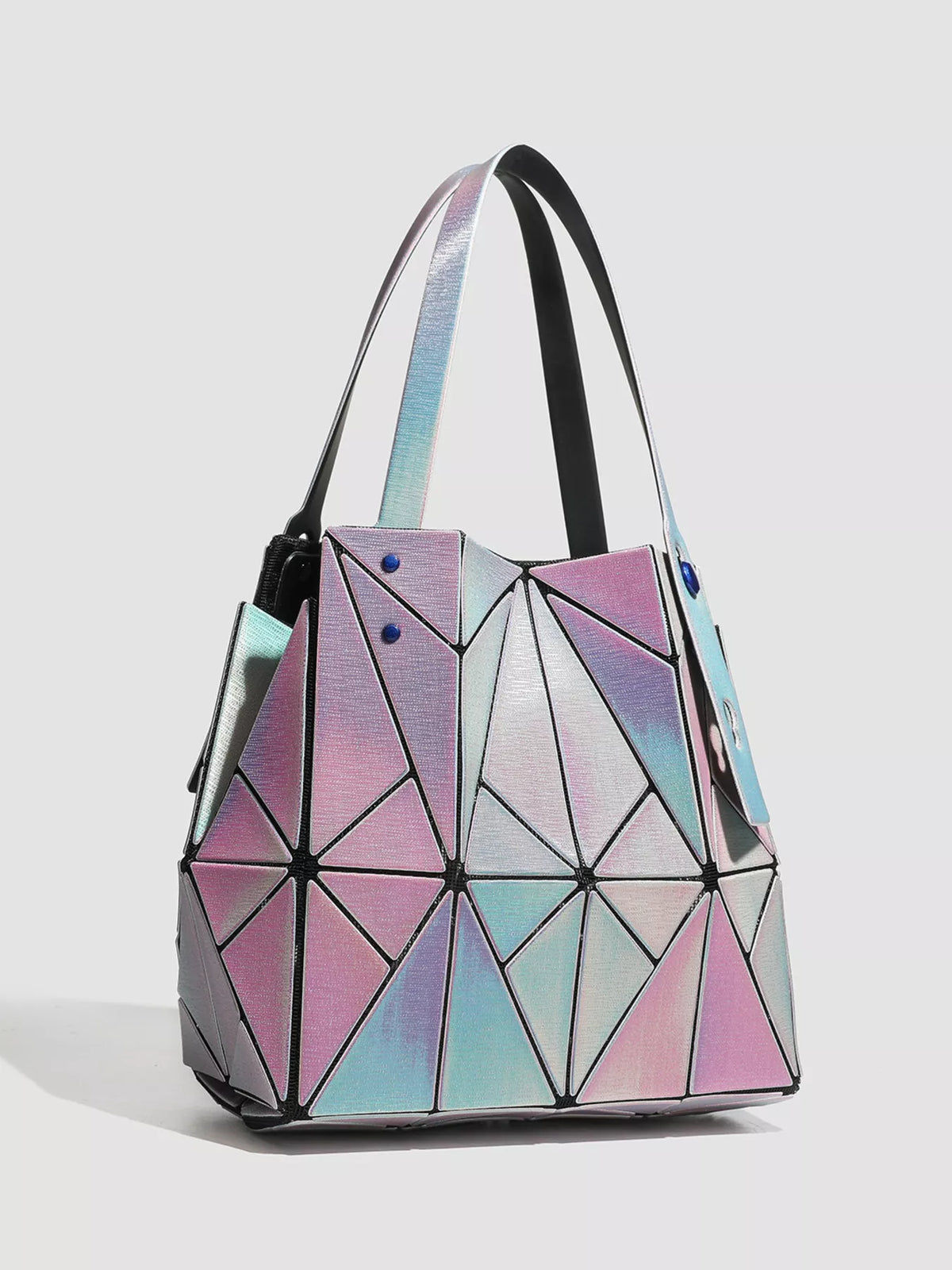 Geometric Iridescent Shoulder Bag - Lilixa.store