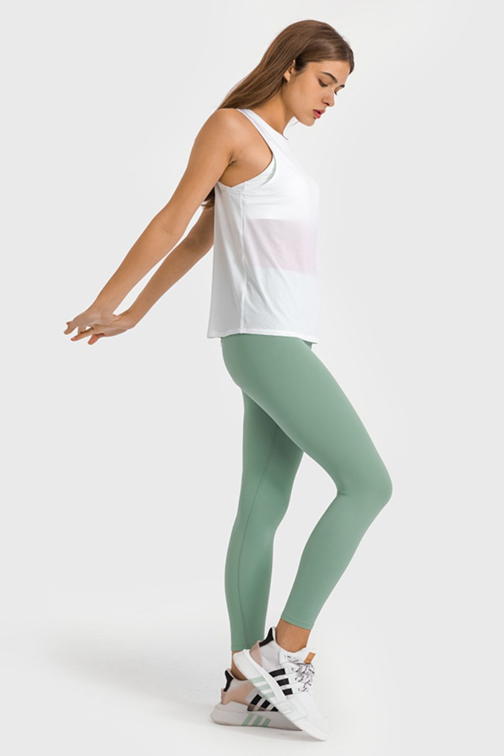 Millennia High Waist Ankle-Length Yoga Leggings - Lilixa.store