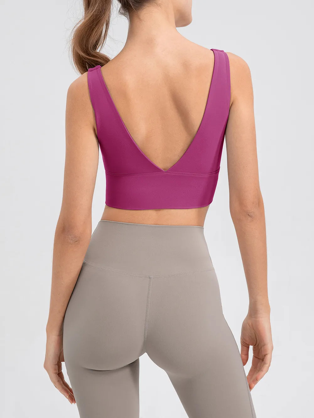 Scoop Neck Wide Strap Active Tank - Lilixa.store