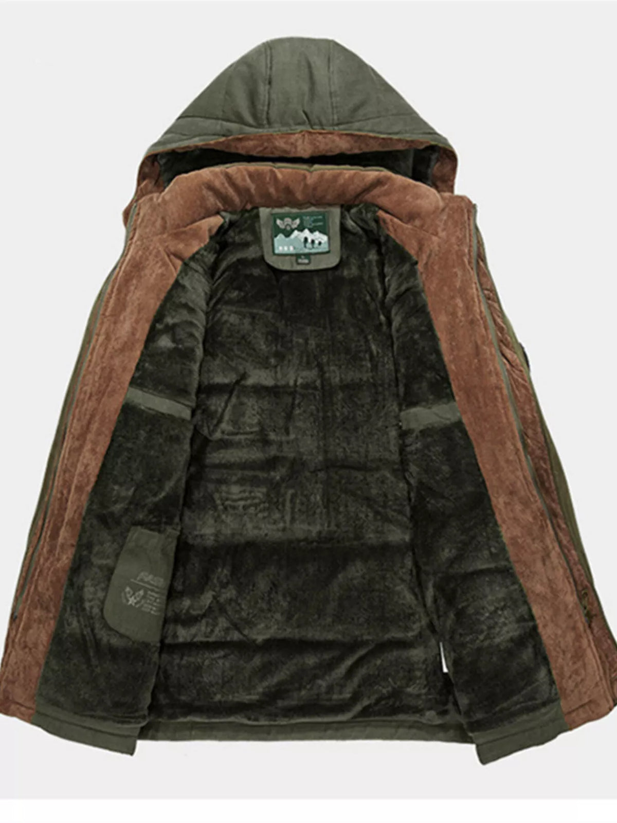 Men's Plus Size Winter Warm Hooded Parka Coat - Lilixa.store