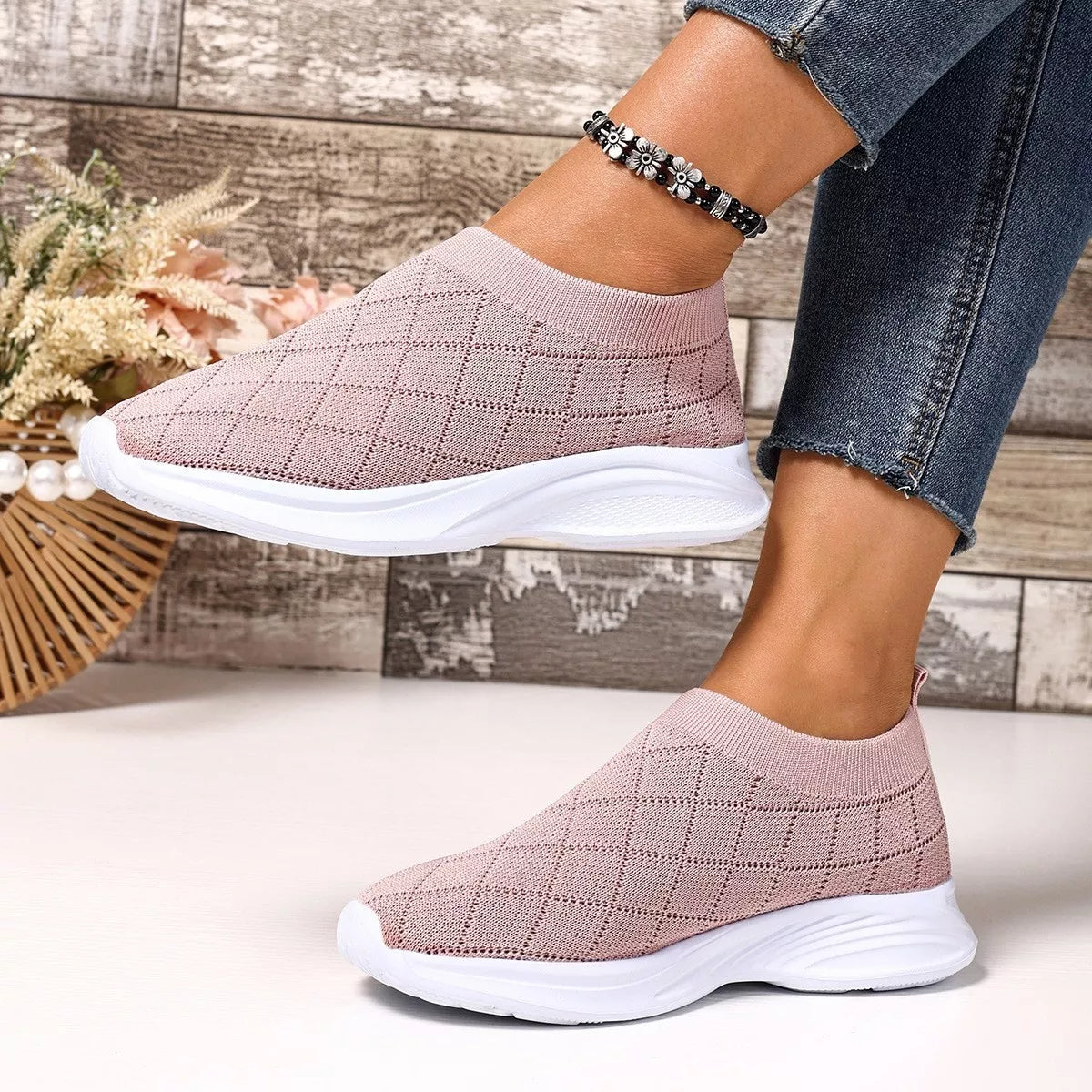 Breathable Mesh Round Toe Shoes - Lilixa.store