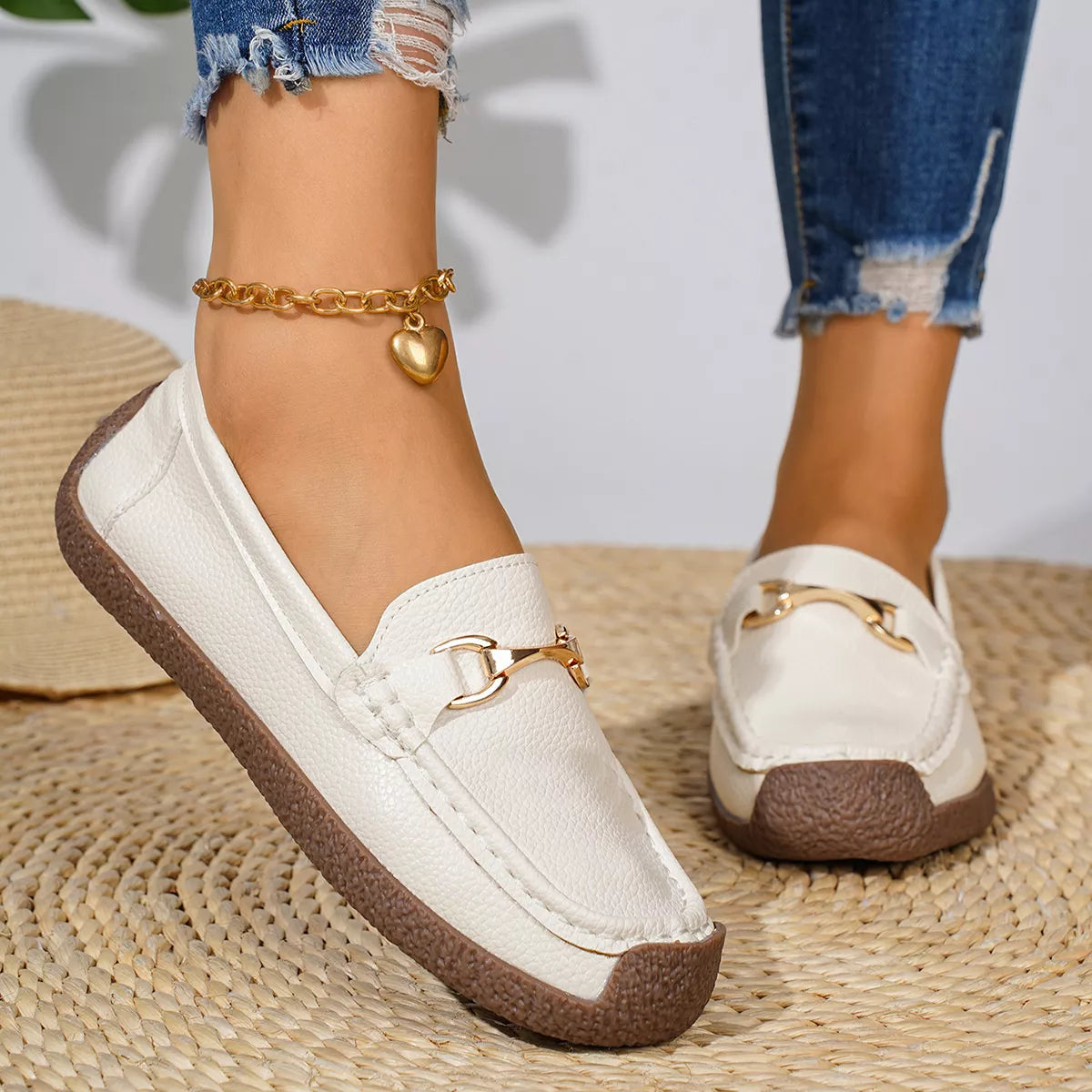Round Toe Slip-Ons - Lilixa.store