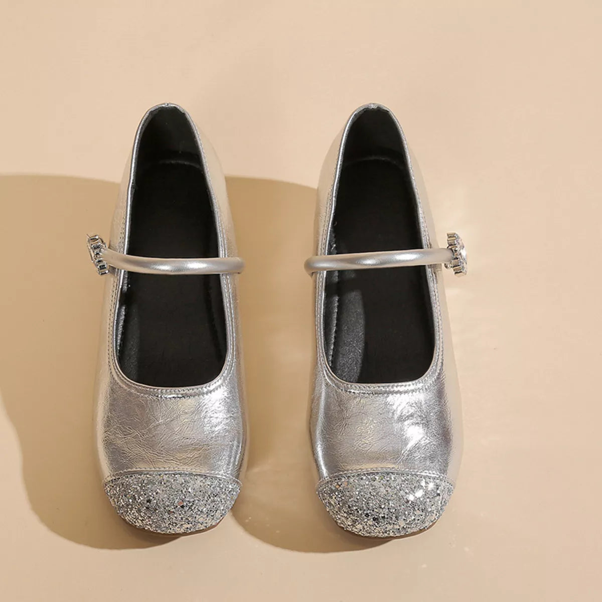 Round Toe Mary Jane Loafers, view 6