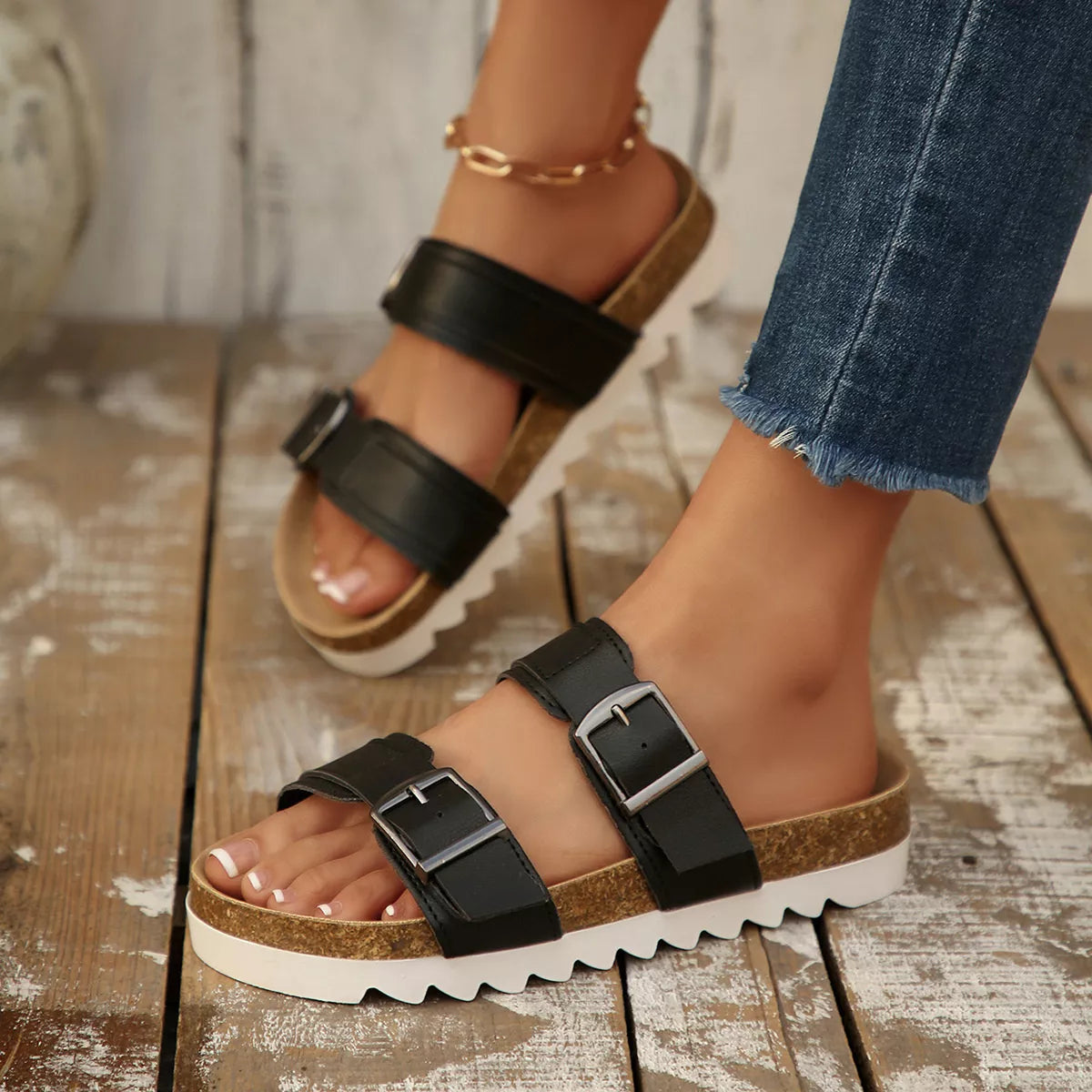 Open Toe Flats Sandals - Lilixa.store
