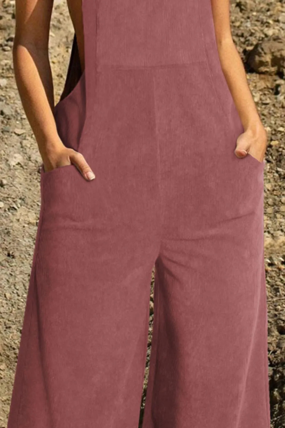 Pocketed Wide Leg Overall - Lilixa.store