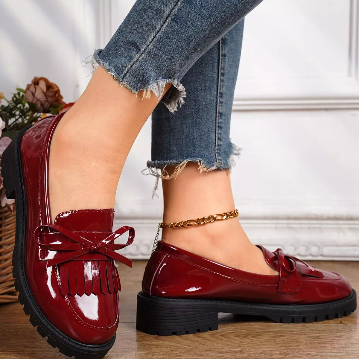 Round Toe Slip-Ons, view 3
