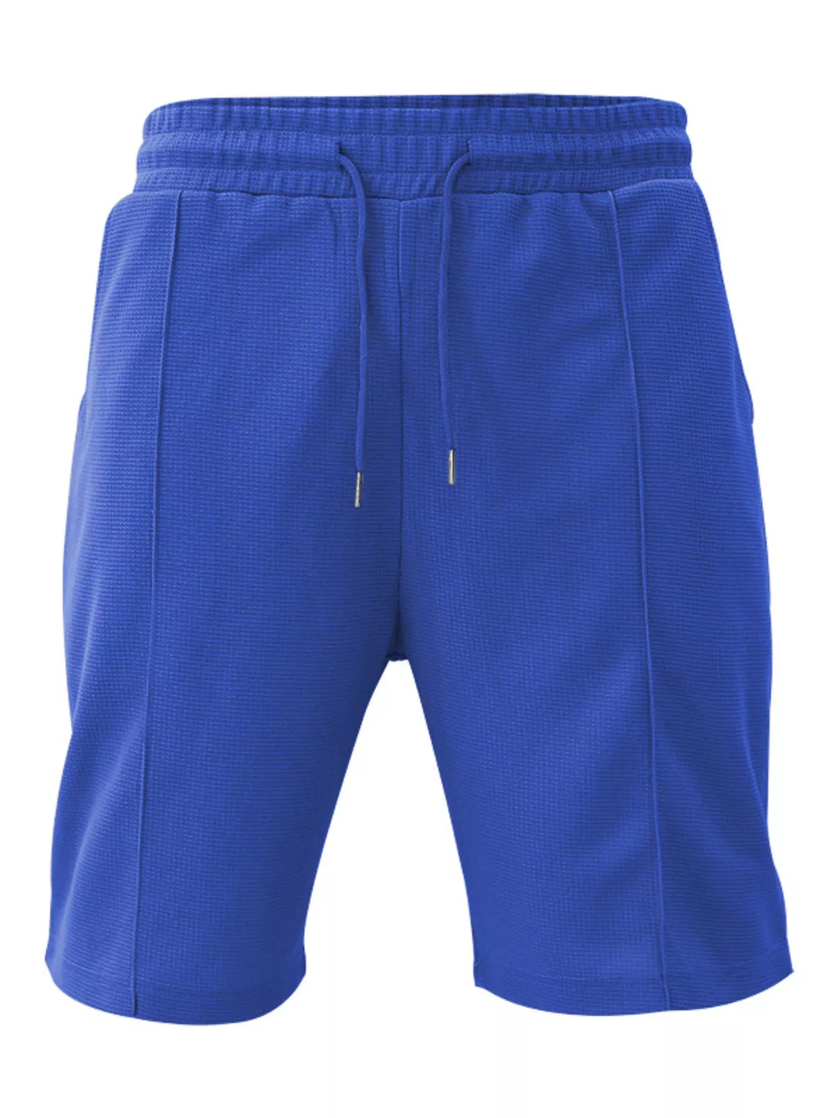 Men's Plus Size Quarter Zipper Polo Shirt and Shorts Set
