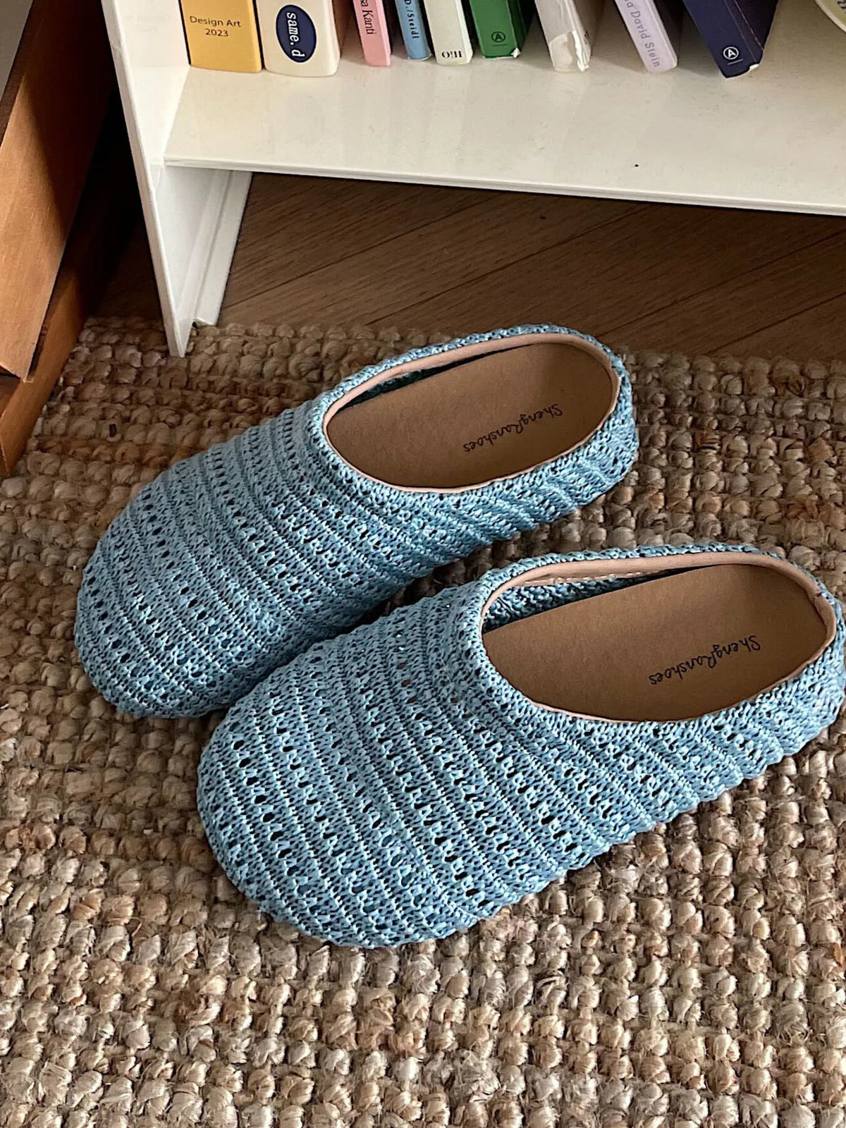 Knitted Round Toe Slip-Ons, view 4