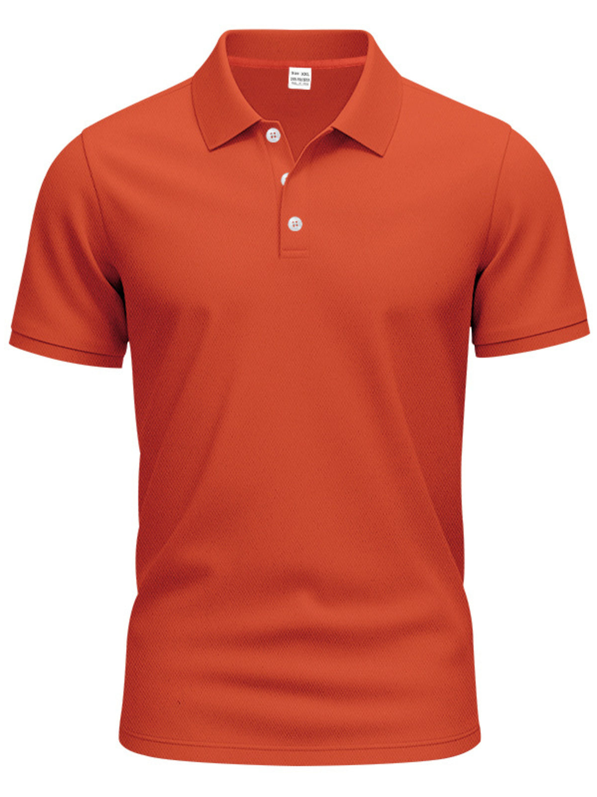 Men's Full Size Button Detail Short Sleeve Polo Plus Size